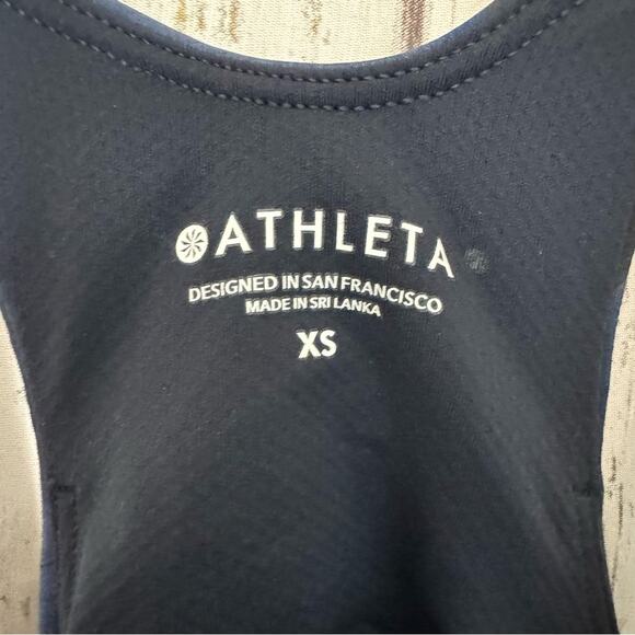 Athleta Women's Sporty Athletic Racerback Lightning Print Support Top Sz XS - Picture 16 of 16